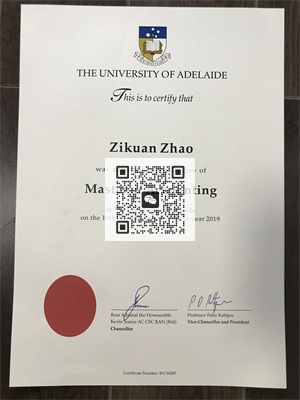 阿德莱德大学毕业证成绩单