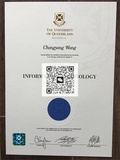 昆士兰大学毕业证成绩单