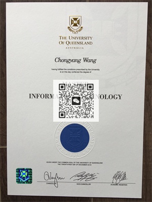 昆士兰大学毕业证成绩单
