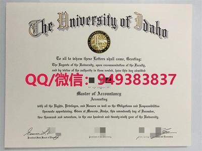 爱达荷大学毕业证成绩单